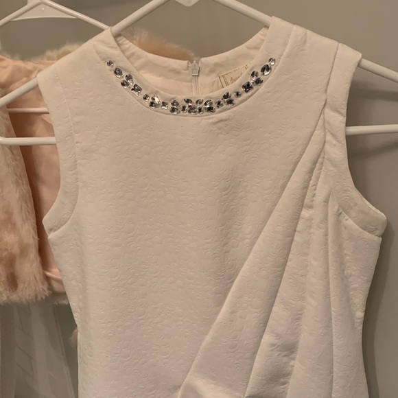 Jusbe Sz 12 flower girl, recital, father daughter dance, dress & faux fur coat. - Picture 2 of 10